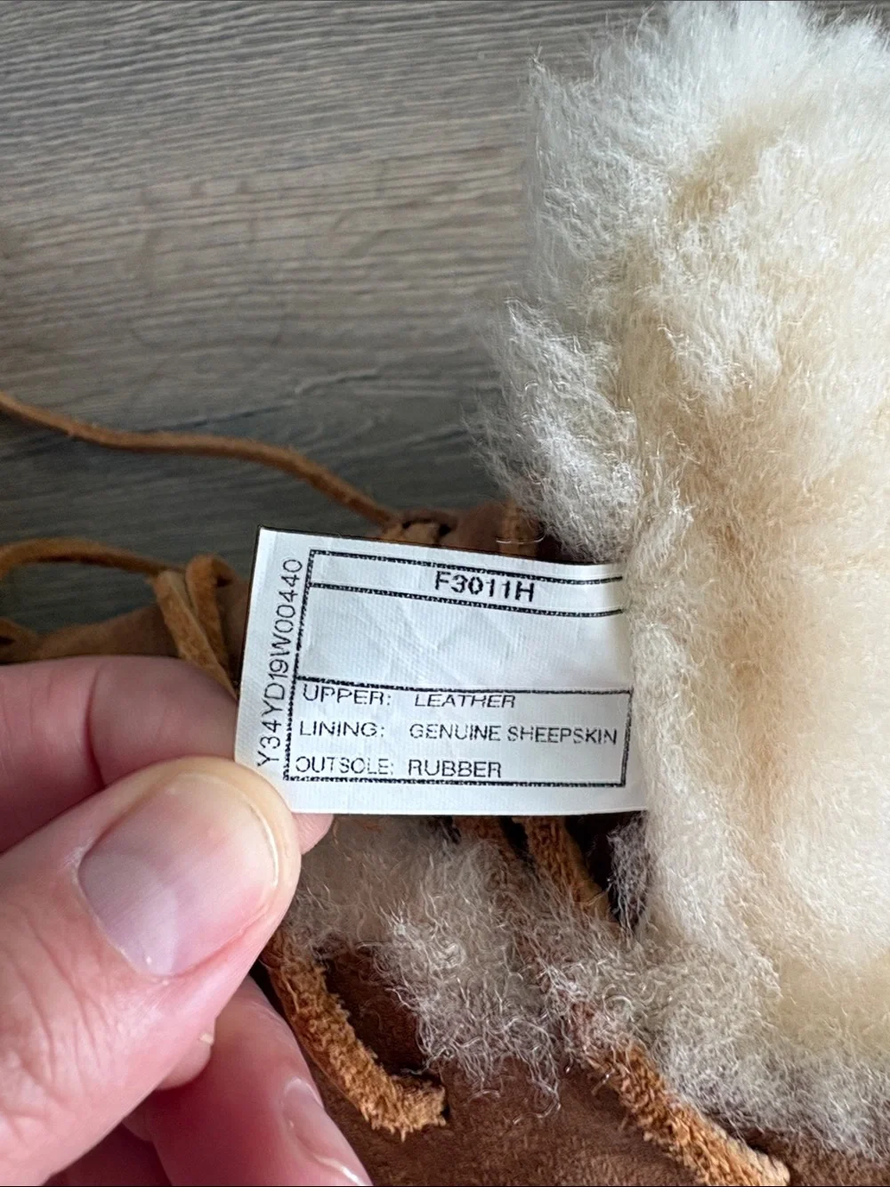 UGG Chestnut Suede Shearling Lace-Up Winter Boots